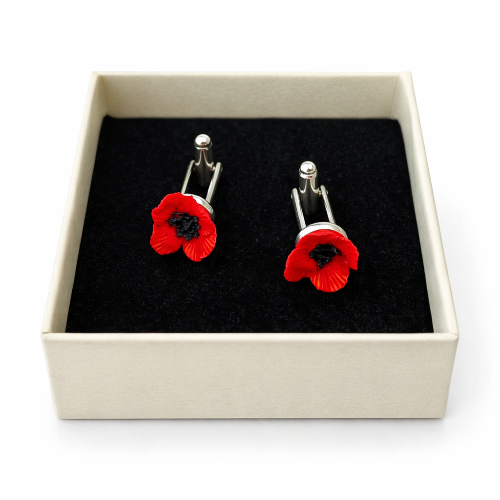 Gemelos Amapola Roja