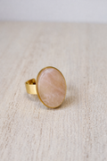 Anillo Aura de Cuarzo Rosa