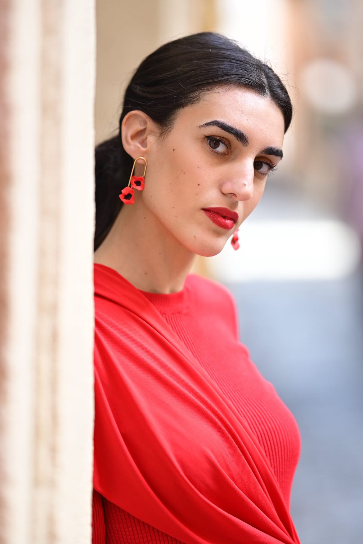 Pendientes Amapolas en Armonía