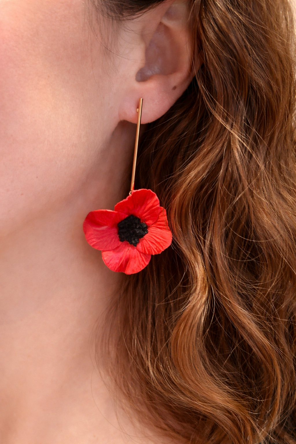 Pendientes Amapola Silvestre