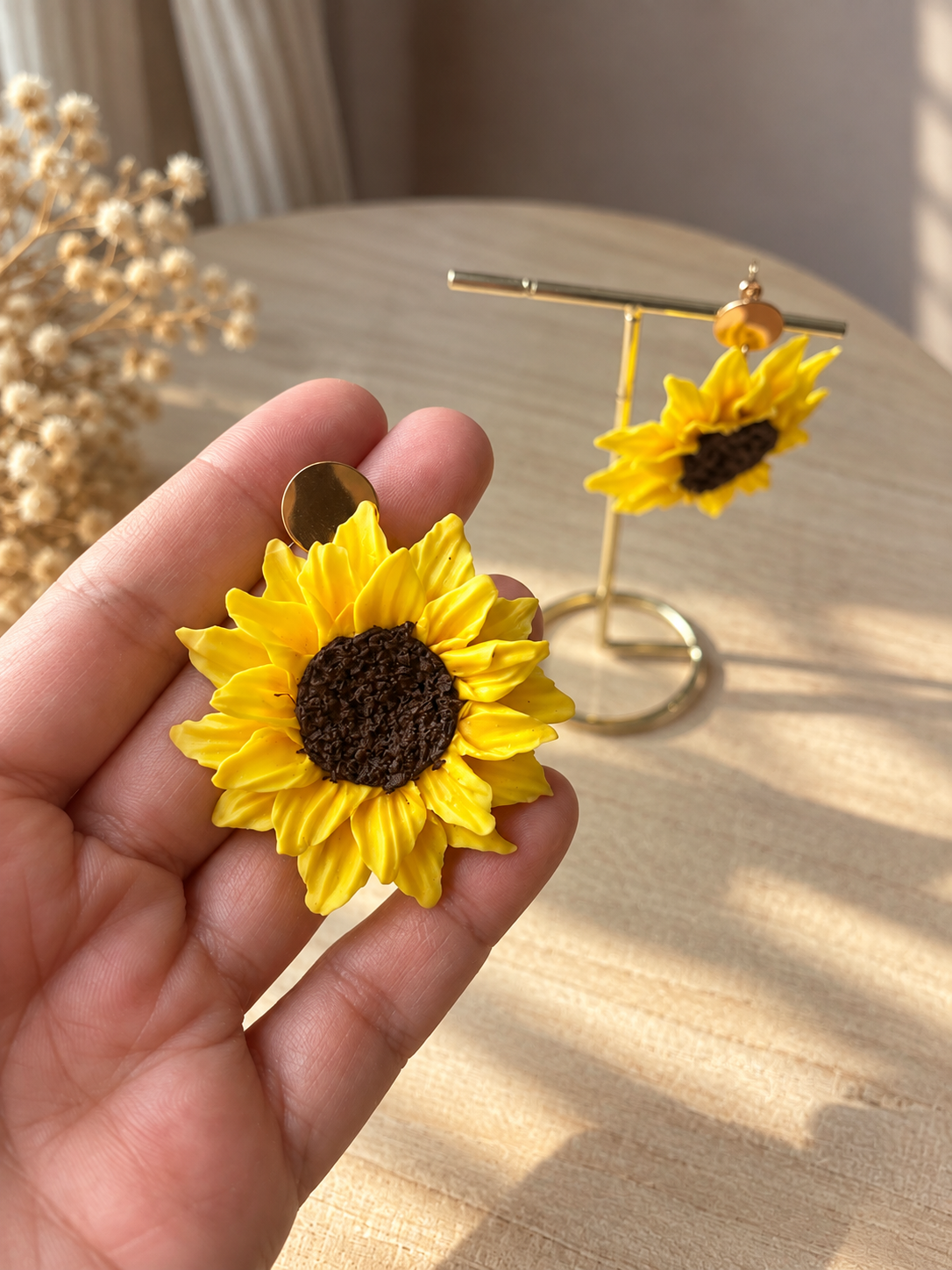 Pendientes Girasol