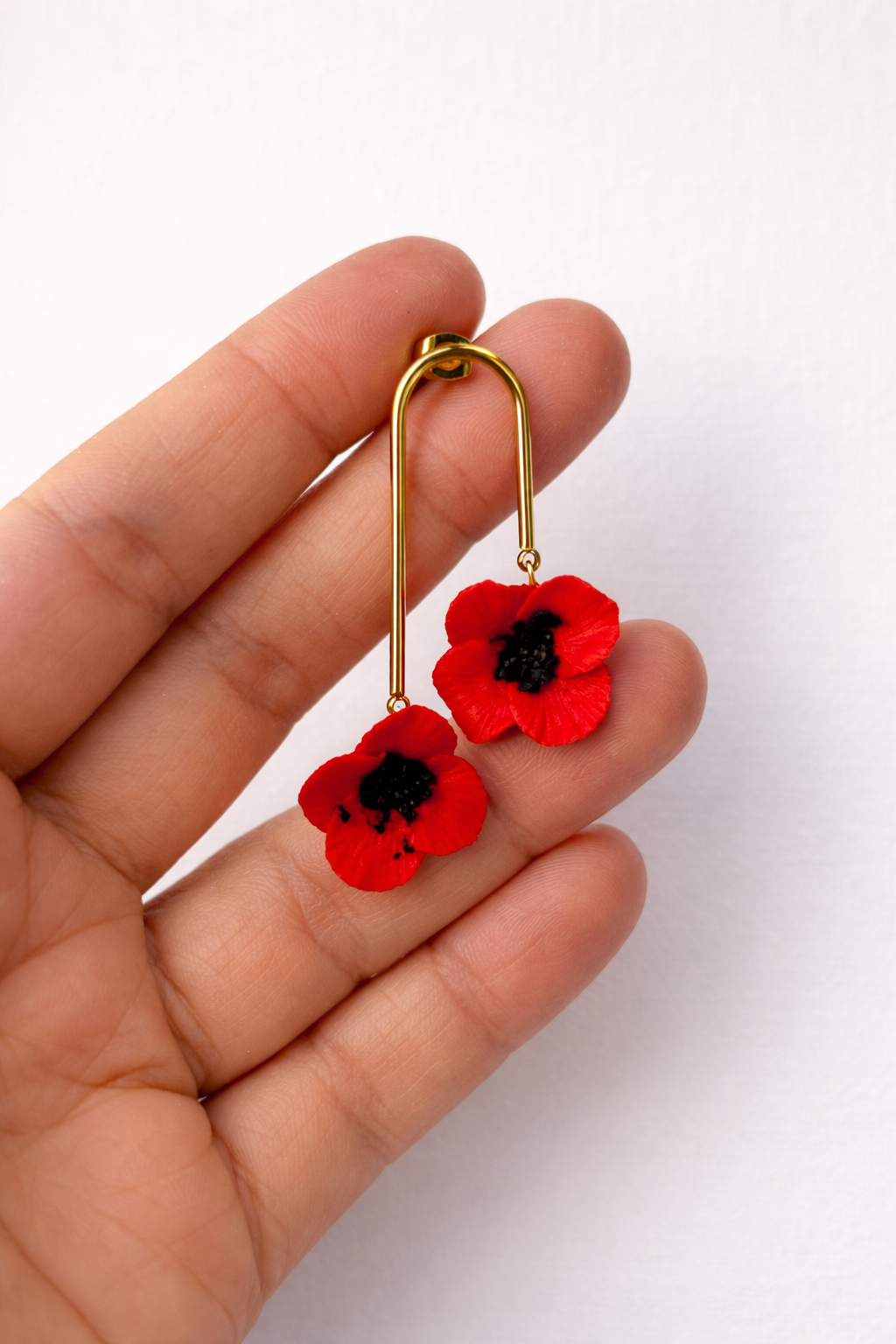 Pendientes Amapolas en Armonía