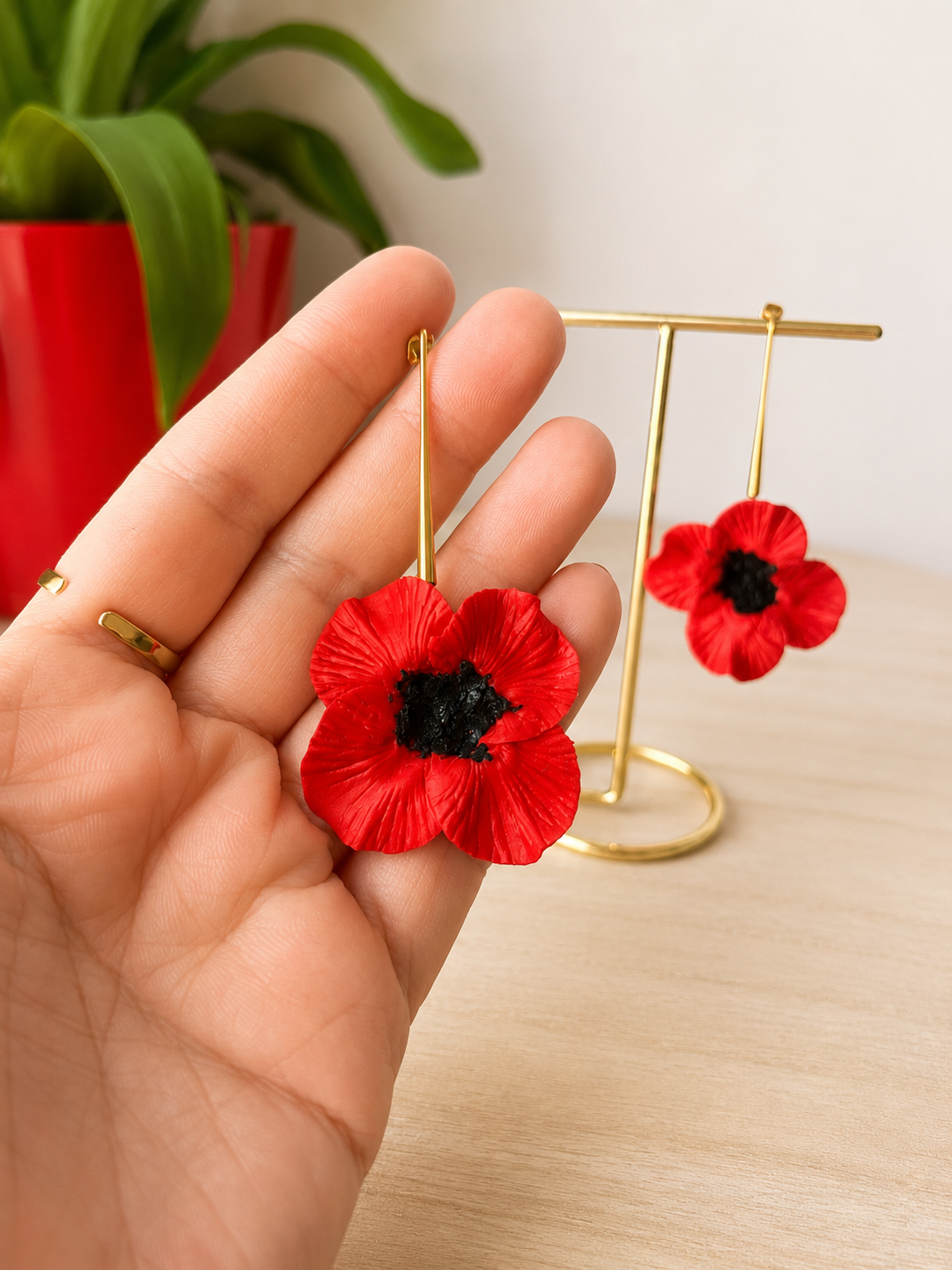 Pendientes Amapola Silvestre