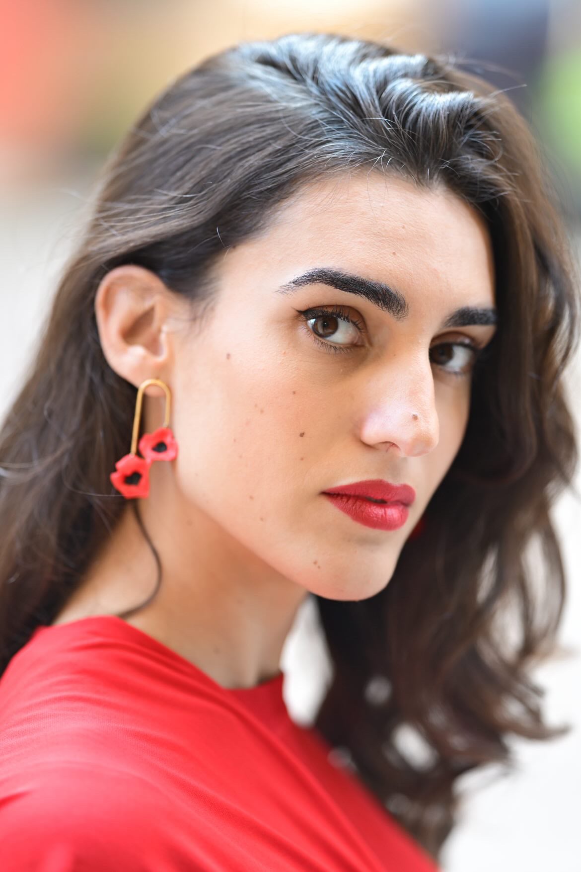 Pendientes Amapolas en Armonía