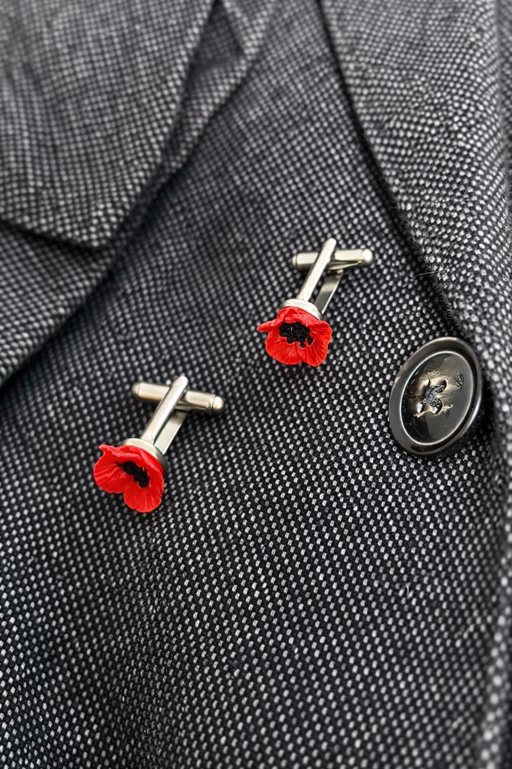 Gemelos Amapola Roja