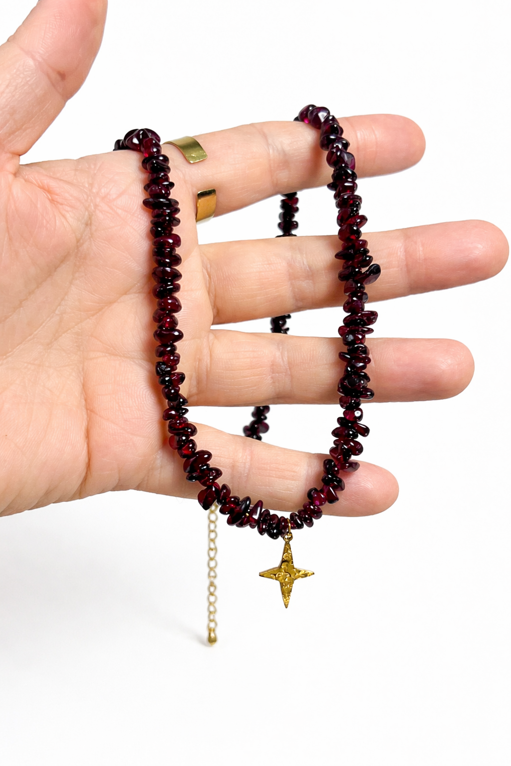 Gargantilla Brújula de Granate