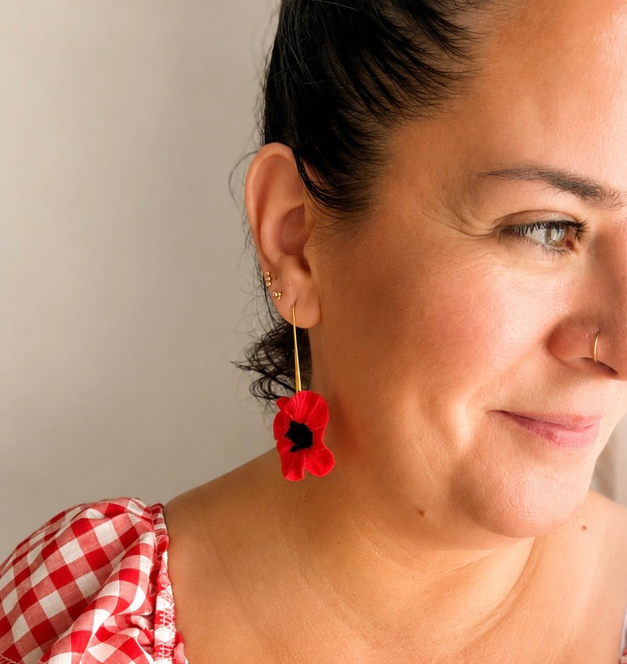 Pendientes Amapola Silvestre