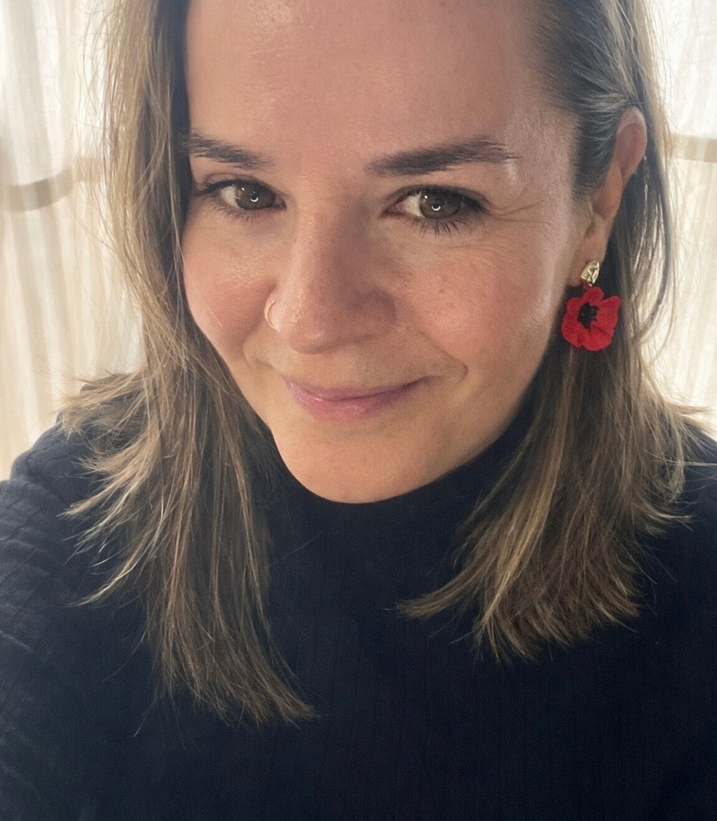 Pendientes Amapola Dorada