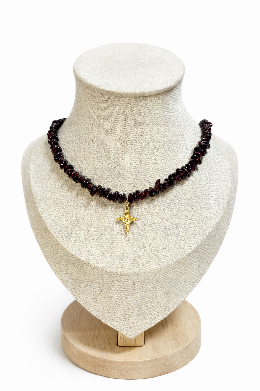 Gargantilla Brújula de Granate