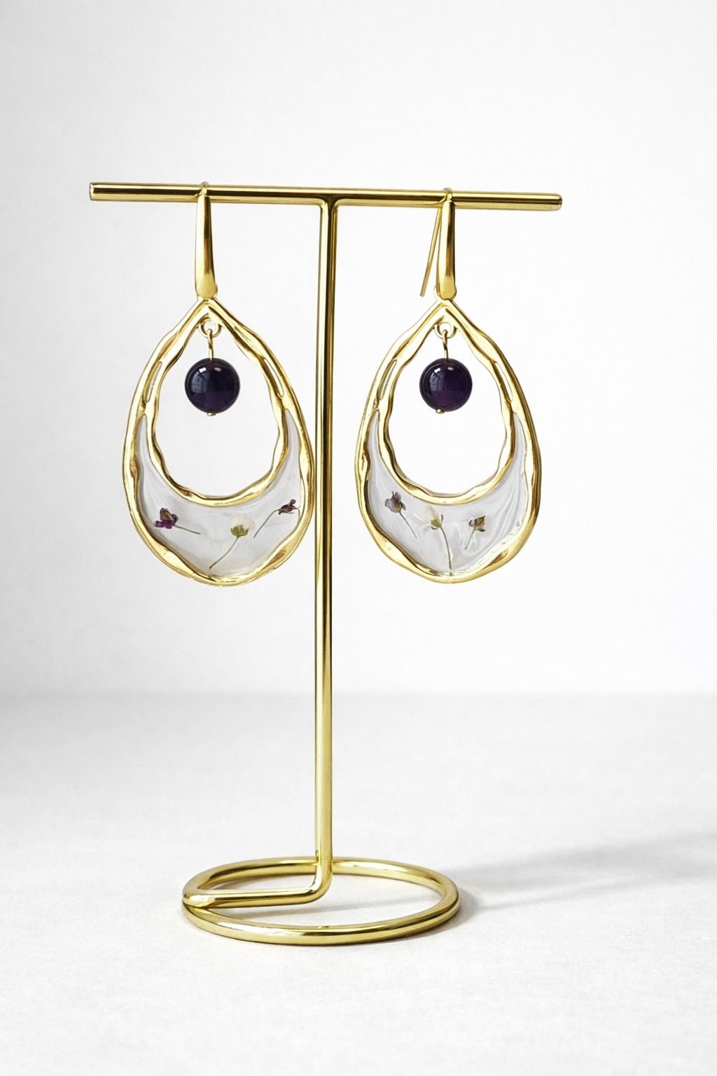 Pendientes Jardín Púrpura