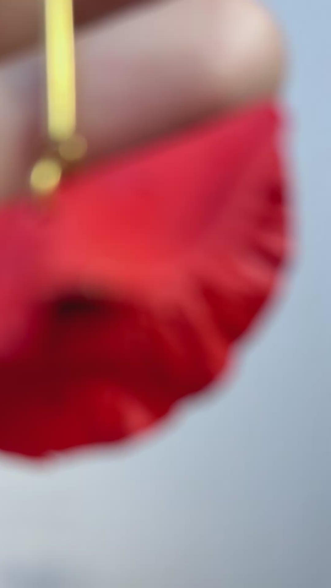 Pendientes Amapola en Floración